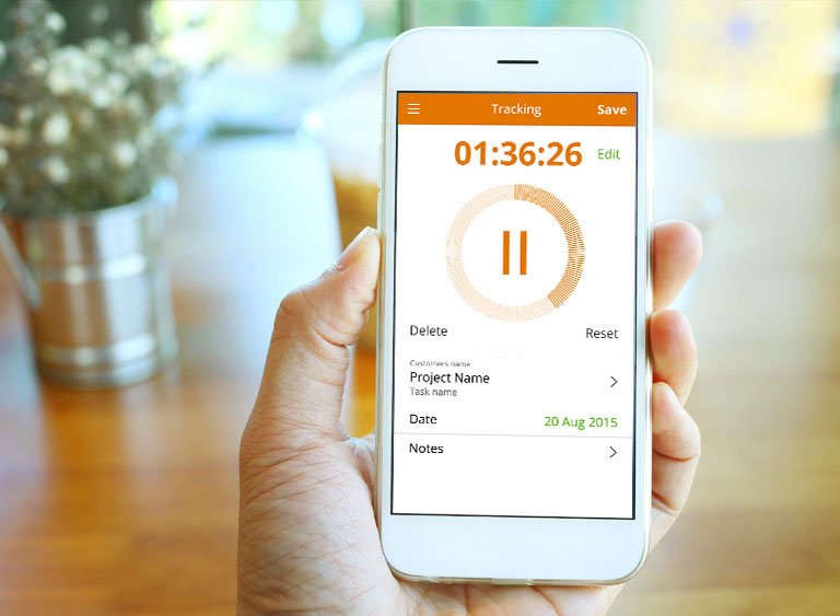 Track working hours on the go